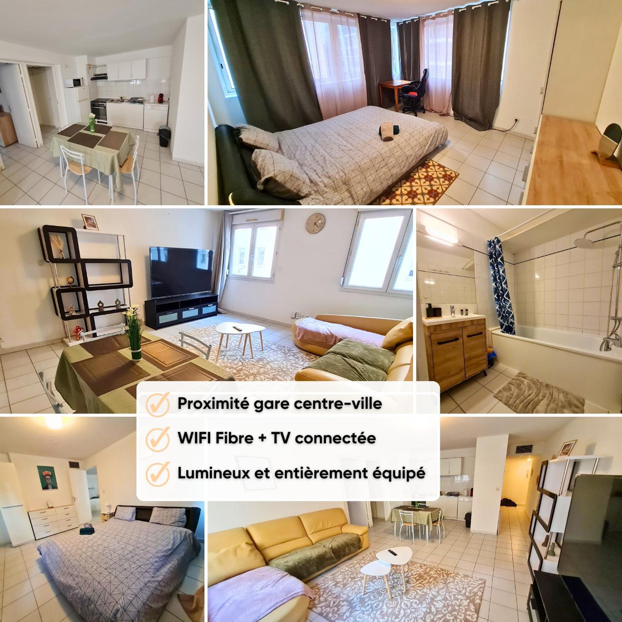 Escale En - T2 Lumineux Gare Centre-ville Apartment *